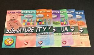 1999 Topps Ty Beanie Babies Platinum Limited Edition Card Lot Of 7 NM